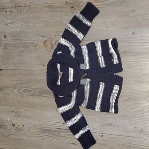 🧡 Osh Kosh | Baby Knit Cardigan | 6 M | Blue & White Stripe